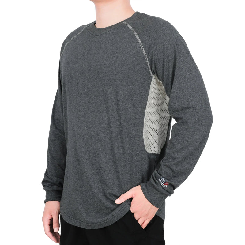 4.5OZ Vented Mesh Loose Fit EX Lightweight Flame Resistant Crew Neck T-Shirts