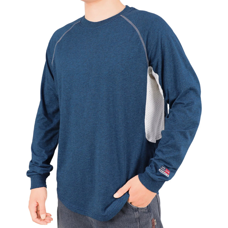 4.5OZ Vented Mesh Loose Fit EX Lightweight Flame Resistant Crew Neck T-Shirts