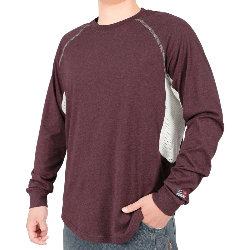 4.5OZ Vented Mesh Loose Fit EX Lightweight Flame Resistant Crew Neck T-Shirts