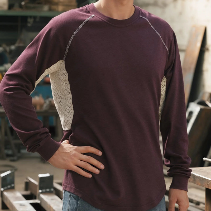 4.5OZ Vented Mesh Loose Fit EX Lightweight Flame Resistant Crew Neck T-Shirts