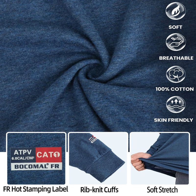 4.5OZ Vented Mesh Loose Fit EX Lightweight Flame Resistant Crew Neck T-Shirts