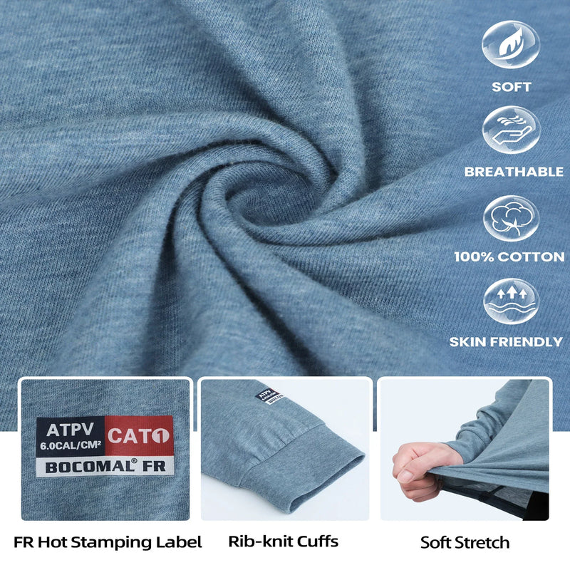 4.5OZ Vented Mesh Loose Fit EX Lightweight Flame Resistant Crew Neck T-Shirts