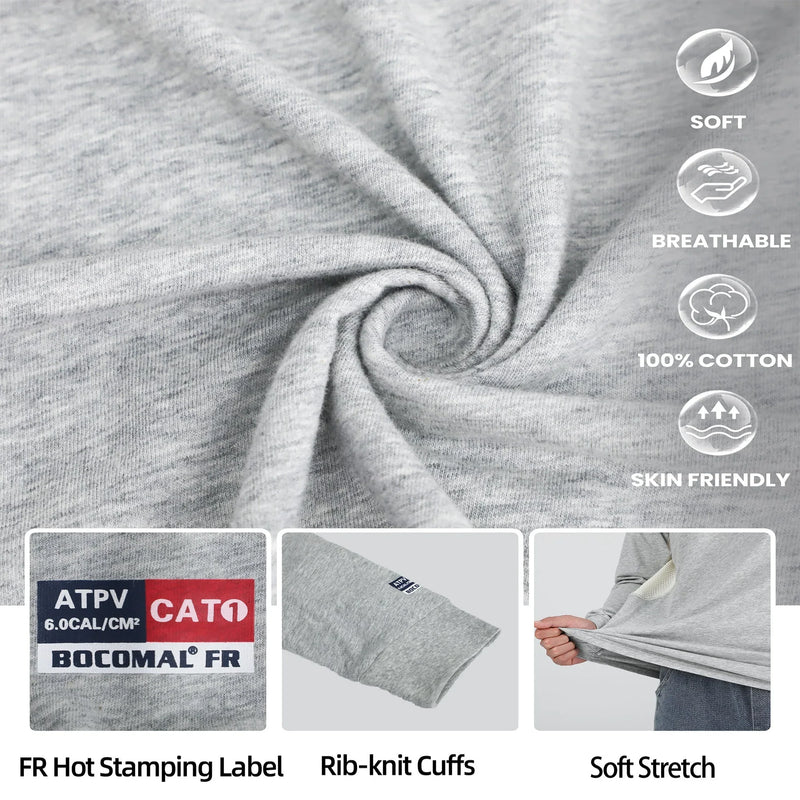 4.5OZ Vented Mesh Loose Fit EX Lightweight Flame Resistant Crew Neck T-Shirts