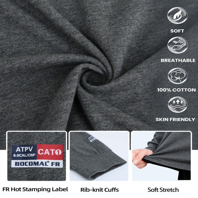 4.5OZ Vented Mesh Loose Fit EX Lightweight Flame Resistant Crew Neck T-Shirts